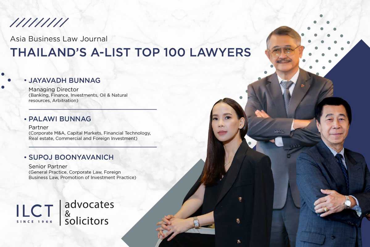 ILCT's Partners recognized as A-Listers by Asia Business Law Journal