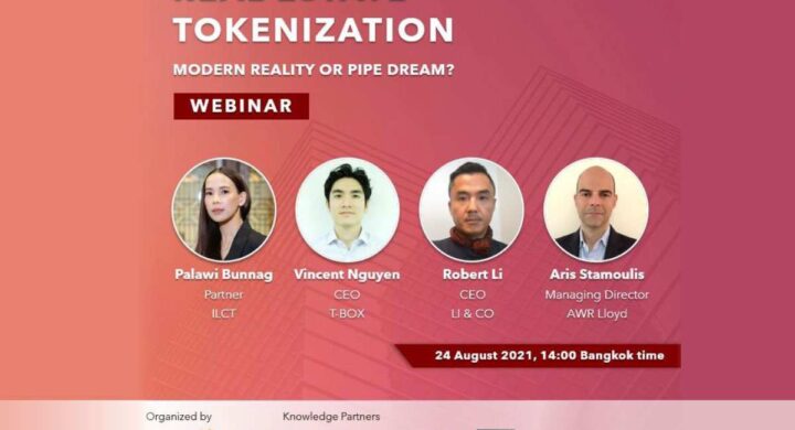 Real Estate Tokenization - Webinar on 24th August 2021 at 02.00 p.m.